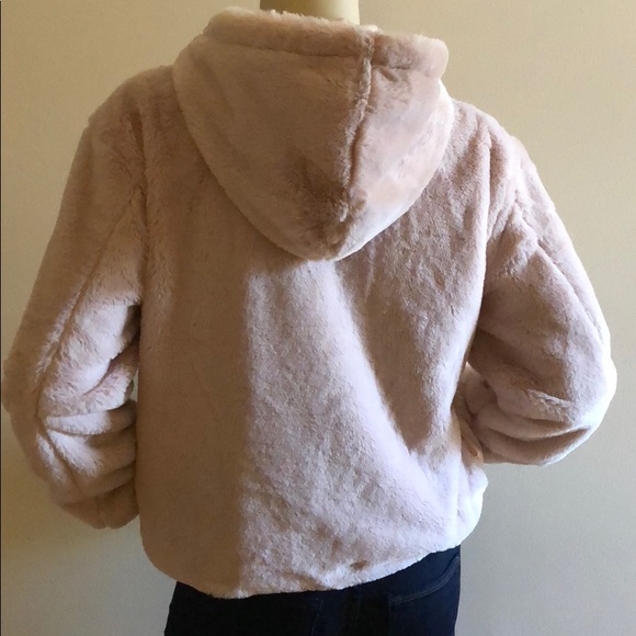 LAST 1! SNOW BUNNY HOODED BLUSH JACKET - Picture 5 of 7